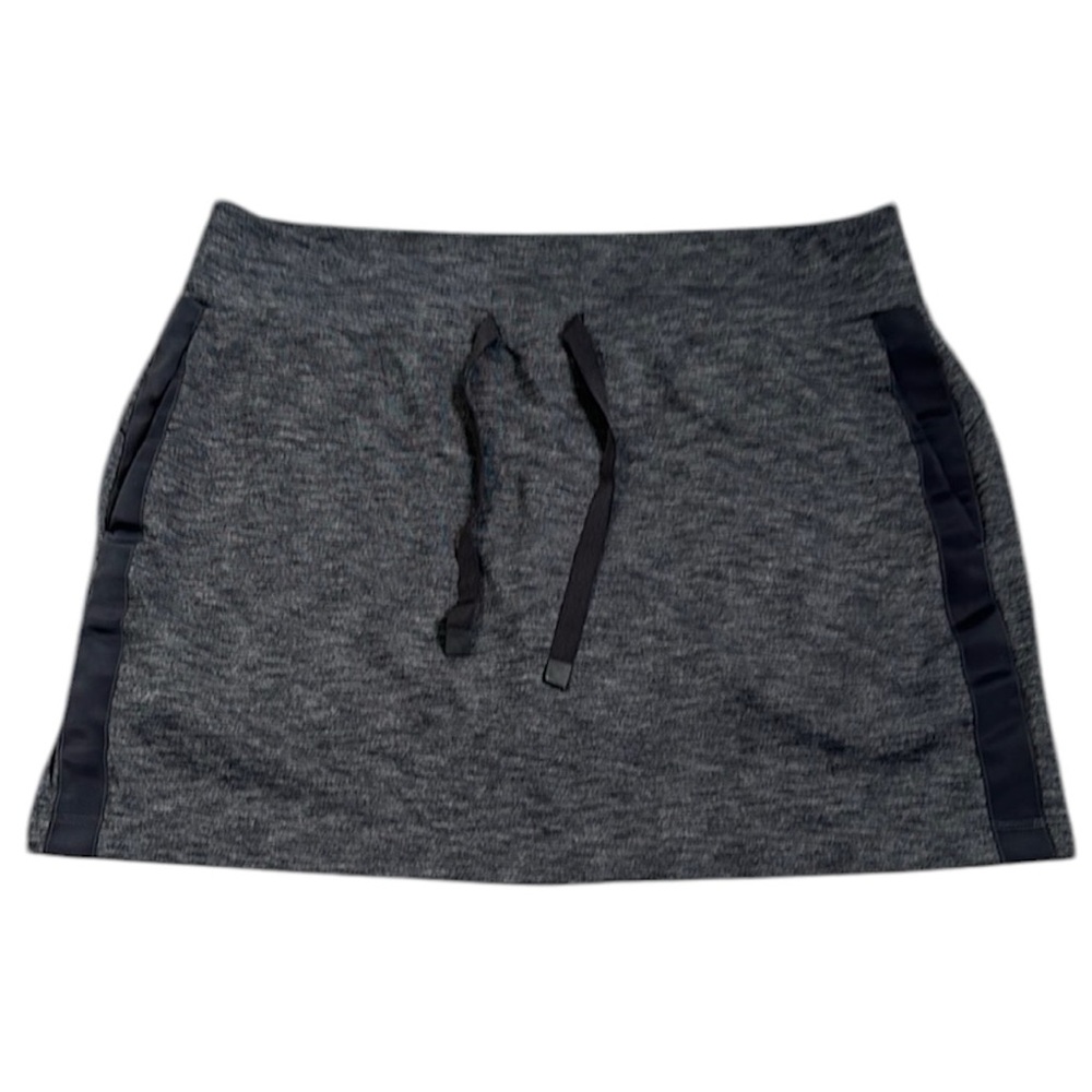 Athleta Gray Casual Women's skort Skirt 3 pockets drawstring size xL T